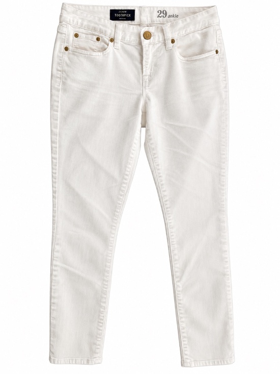 J. Crew Denim - J. Crew White Ankle Low Cut Skinny Jeans- Like New- EUC